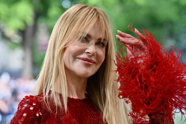 Nicole Kidman arrives at The Metropolitan Museum of Art's Costume Institute benefit gala celebrating the opening of the "Costume Art" exhibition on Monday, May 4, 2026, in New York. (Photo by Evan Agostini/Invision/AP)