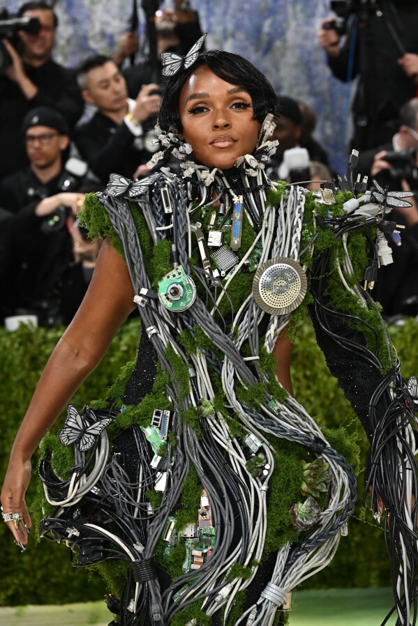 Janelle Monae arrives at The Metropolitan Museum of Art's Costume Institute benefit gala celebrating the opening of the "Costume Art" exhibition on Monday, May 4, 2026, in New York. (Photo by Evan Agostini/Invision/AP)