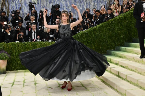 Maya Hawke arrives at The Metropolitan Museum of Art's Costume Institute benefit gala celebrating the opening of the "Costume Art" exhibition on Monday, May 4, 2026, in New York. (Photo by Evan Agostini/Invision/AP)