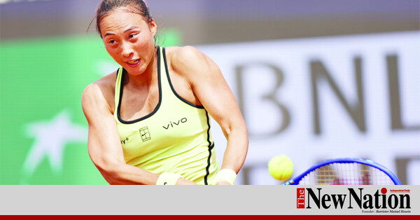 China's Zheng reaches third round at Italian Open