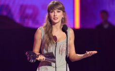 LOS ANGELES, CALIFORNIA - MARCH 26: (FOR EDITORIAL USE ONLY) Taylor Swift accepts the Pop Album of the Year award onstage at the 2026 iHeartRadio Music Awards at Dolby Theatre on March 26, 2026 in Los Angeles, California. (Photo by Kevin Winter/Getty Images for iHeartRadio)