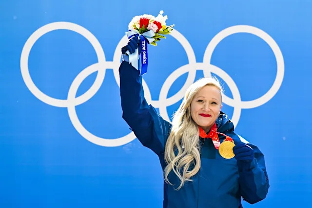 Olympic bobsled gold medalist Kaillie Humphries also criticized Gov. Gavin Newsom over California’s trans athlete policy. EPA