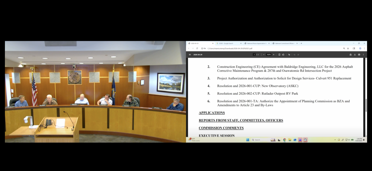 Miami County Commission Meeting April 29, 2026