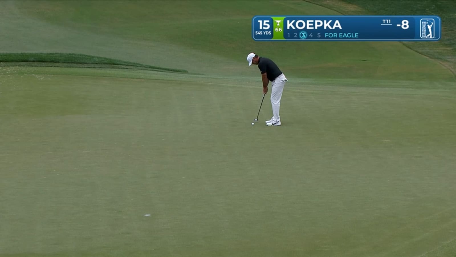 Brooks Koepka sinks 39-foot eagle putt en route to 64 at ONEflight Myrtle