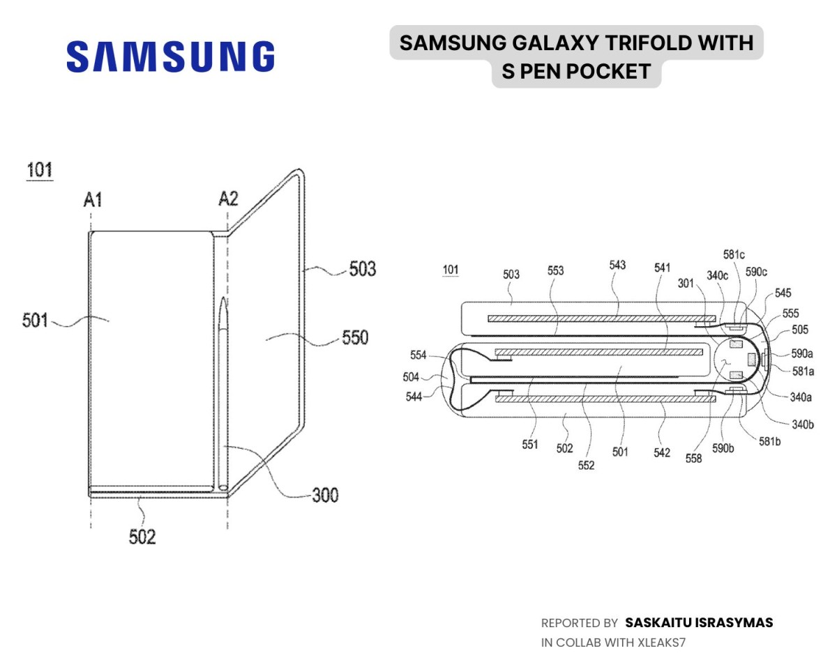 Samsung may bring an integrated S Pen to its future trifolds