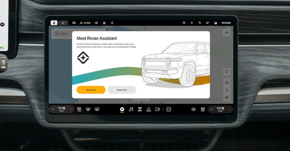 Rivian rolls out 'Hey Rivian' AI assistant with full vehicle control