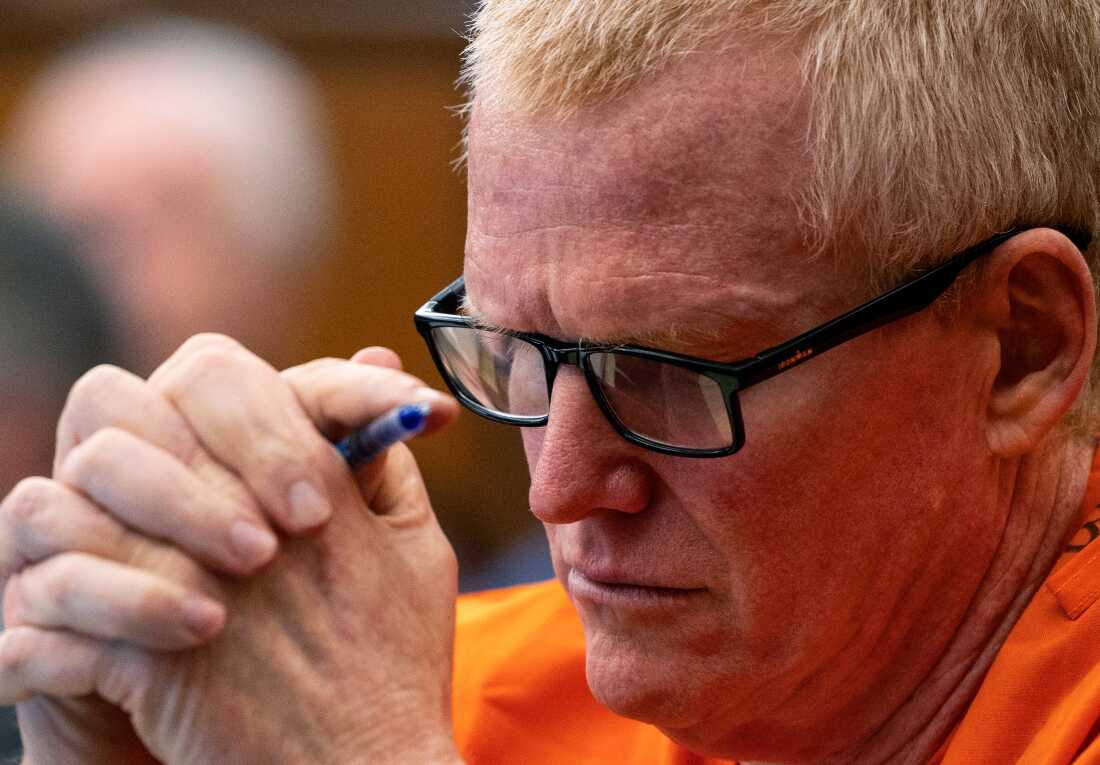 Alex Murdaugh listens to a hearing on his bid for a retrial, on Jan. 16, 2024, at the Richland County Judicial Center in Columbia, S.C. The disgraced former attorney was convicted of killing his wife, Maggie, and younger son, Paul, in June 2021.