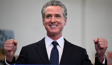 Newsom celebrates as the AI boom bails out California