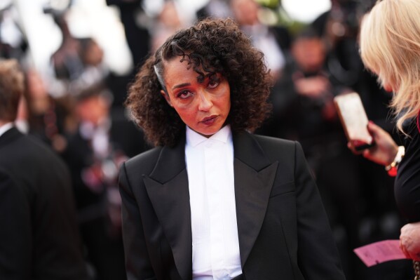 Jury member Ruth Negga poses for photographers upon arrival at the premiere of the film 'Fatherland' at the 79th international film festival, Cannes, southern France, Thursday, May 14, 2026. (Photo by Scott A Garfitt/Invision/AP)