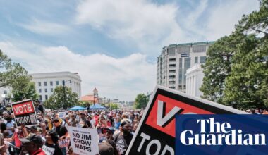 ‘They may draw racist maps, but we are the south’: thousands rally in Alabama for Black voting rights | US voting rights
