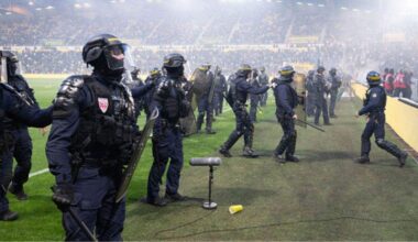 French football match descends into chaos as furious Nantes fans breach security, storm pitch