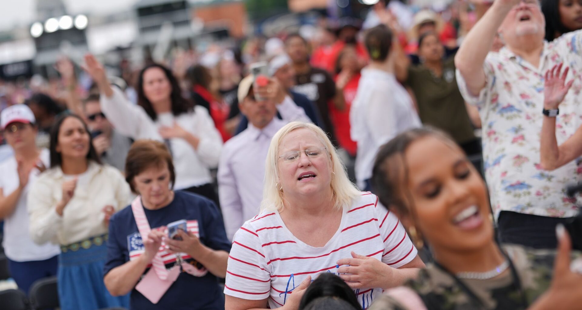 Washington prayer rally draws thousands to the National Mall, in photos