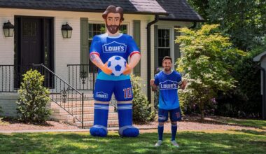 Lowe's creates 10-foot inflatable Lionel Messi for 2026 FIFA World Cup