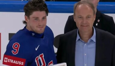 Ryan Leonard scores game-winning shootout goal for Team USA against Germany, named Player of the Game
