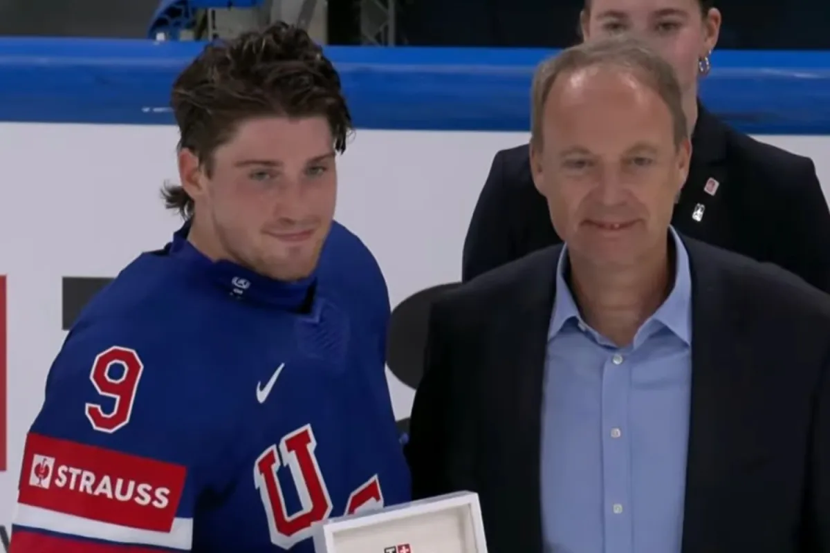 Ryan Leonard scores game-winning shootout goal for Team USA against Germany, named Player of the Game