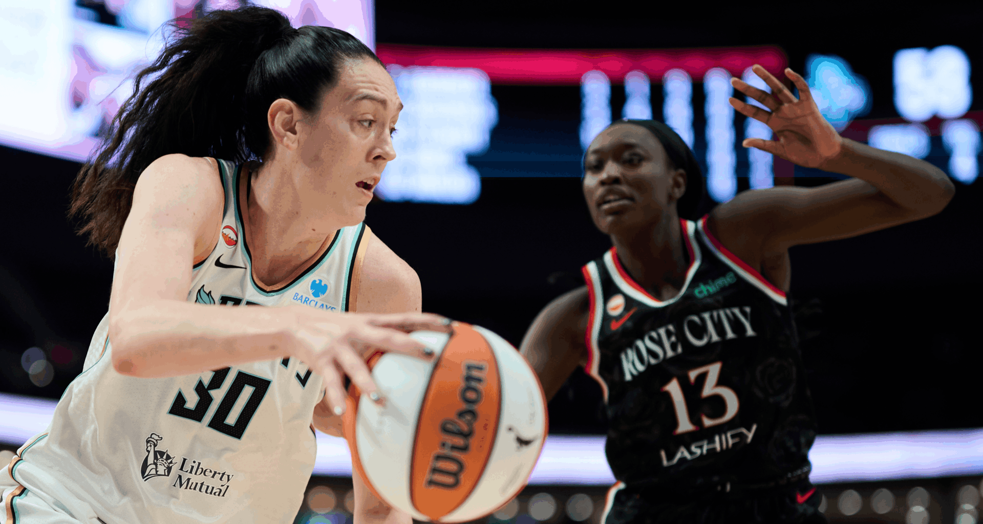 Breanna Stewart of the New York Liberty WNBA