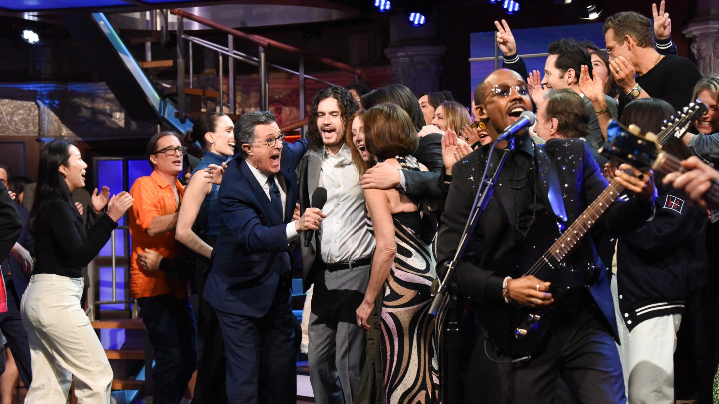 Watch Stephen Colbert Dancing at ‘Late Show’ Wrap Party