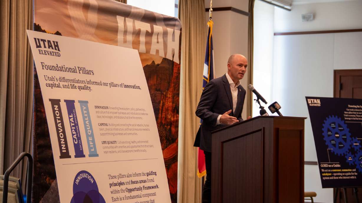 Cox unveils 'Utah Elevated' plan to guide state's economic growth over the next decade
