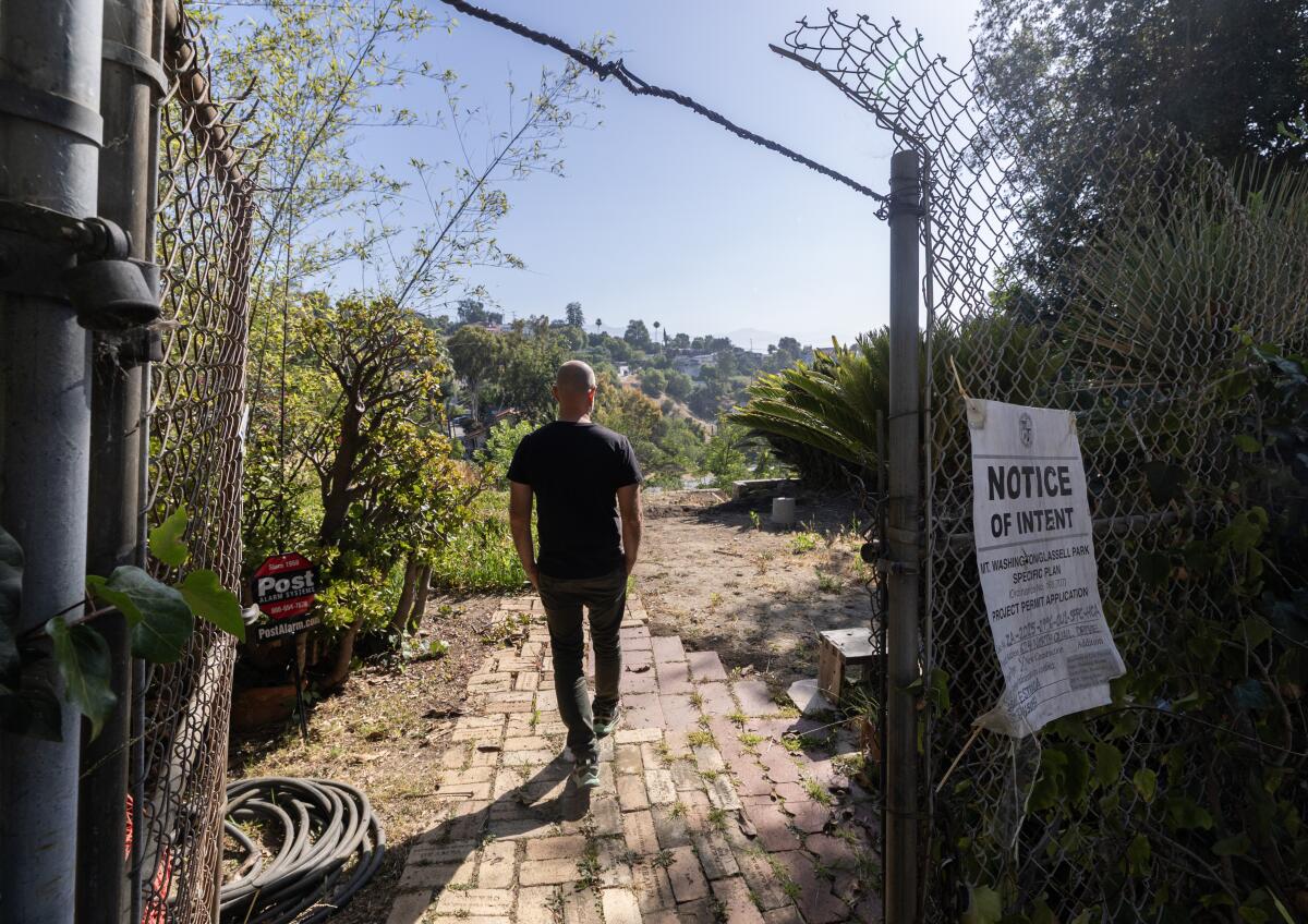 Andri Luescher bought the property in Mount Washington after the previous house burned down.