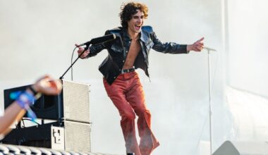 Sombr performs at BottleRock in Napa on Sunday, May 24, 2026.