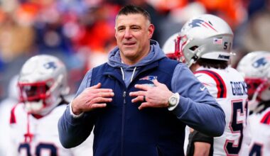 Mike Vrabel, one month after starting 'counseling,' tells reporters he loves his wife