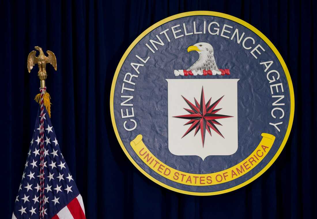The seal of the Central Intelligence Agency is displayed at CIA headquarters in Langley, Va., April 13, 2016.