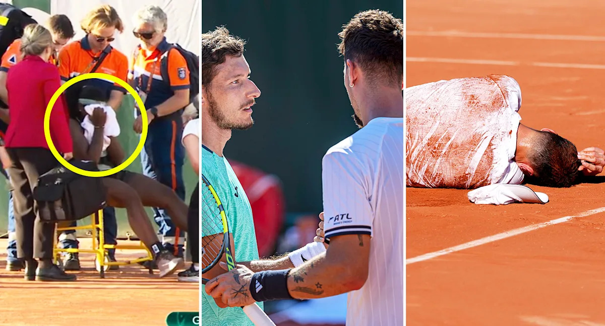 French Open rocked by 'awful' scenes as Kokkinakis and two others retire, World No.2 dumped out