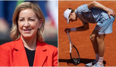 Chris Evert says Jannik Sinner 'shouldn't have been allowed' to leave court during French Open controversy