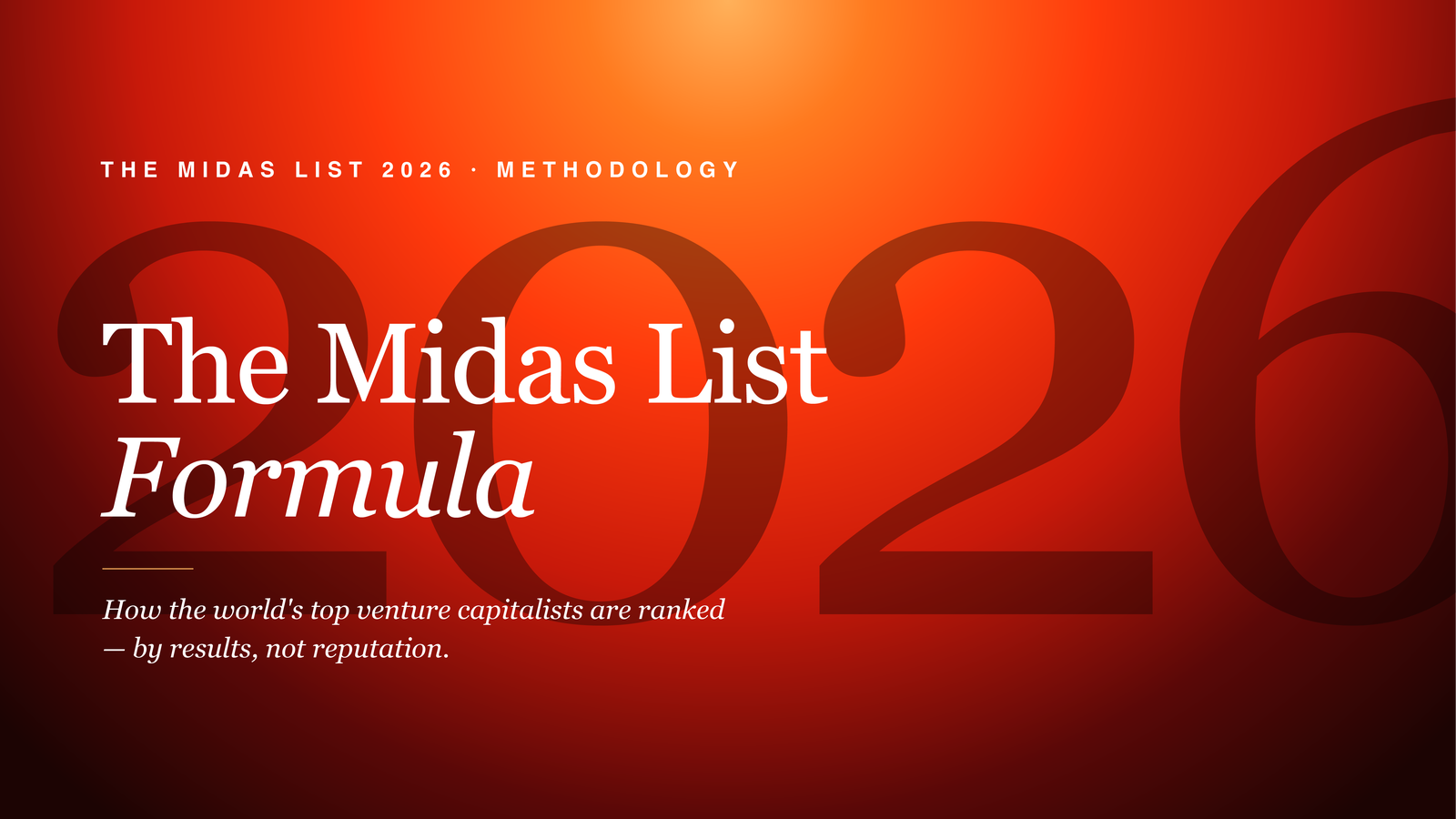 The Midas List Formula: How The World’s Top Venture Capitalists Are Ranked