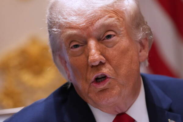 President Donald Trump speaks during a Cabinet meeting at the White House, Wednesday, May 27, 2026, in Washington. (AP Photo/Jacquelyn Martin)