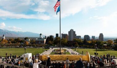 43-foot golden spike sculpture finds new Utah home after monument plan stalls
