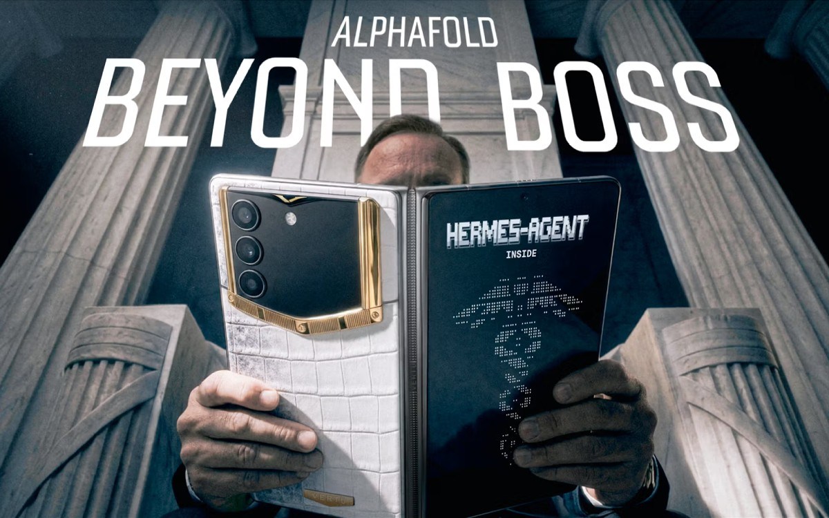 Vertu unveils AlphaFold, its first book-style foldable and boasts about its Hermes AI agent