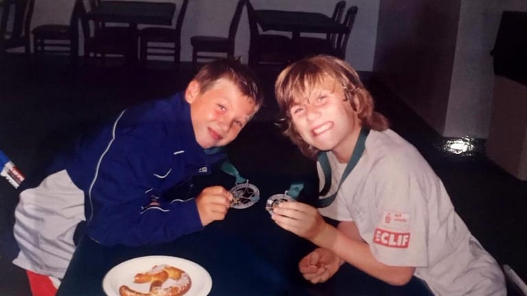 Future NHL defensemen Charlie McAvoy, from Long Beach, and Jericho's...