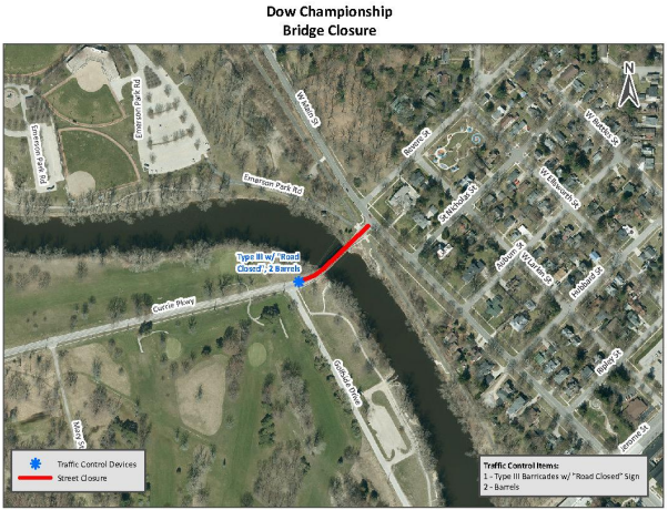 Midland road closures coming up for Dow Championship