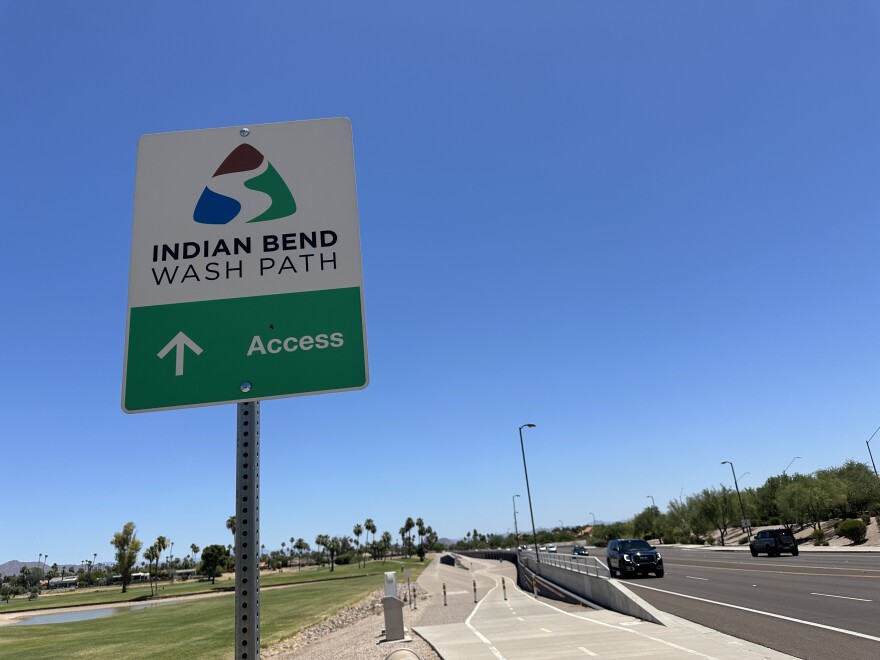 A walking path in Scottsdale.