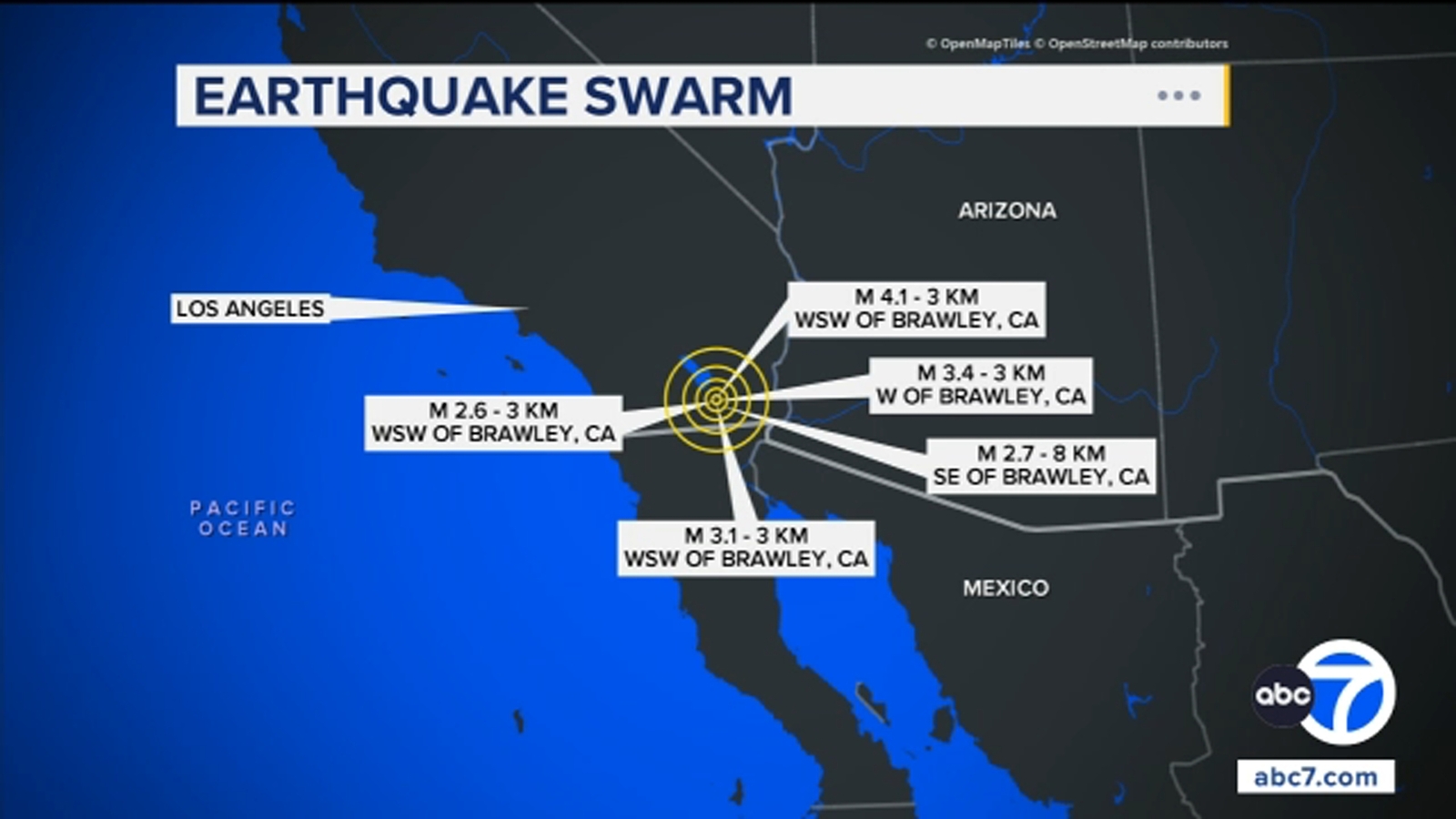 Earthquake swarm in Brawley in Imperial County begins to slow after over 350 recorded quakes, including 4.7 magnitude