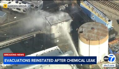 Tank spews toxic chemicals in Garden Grove prompting evacuation orders