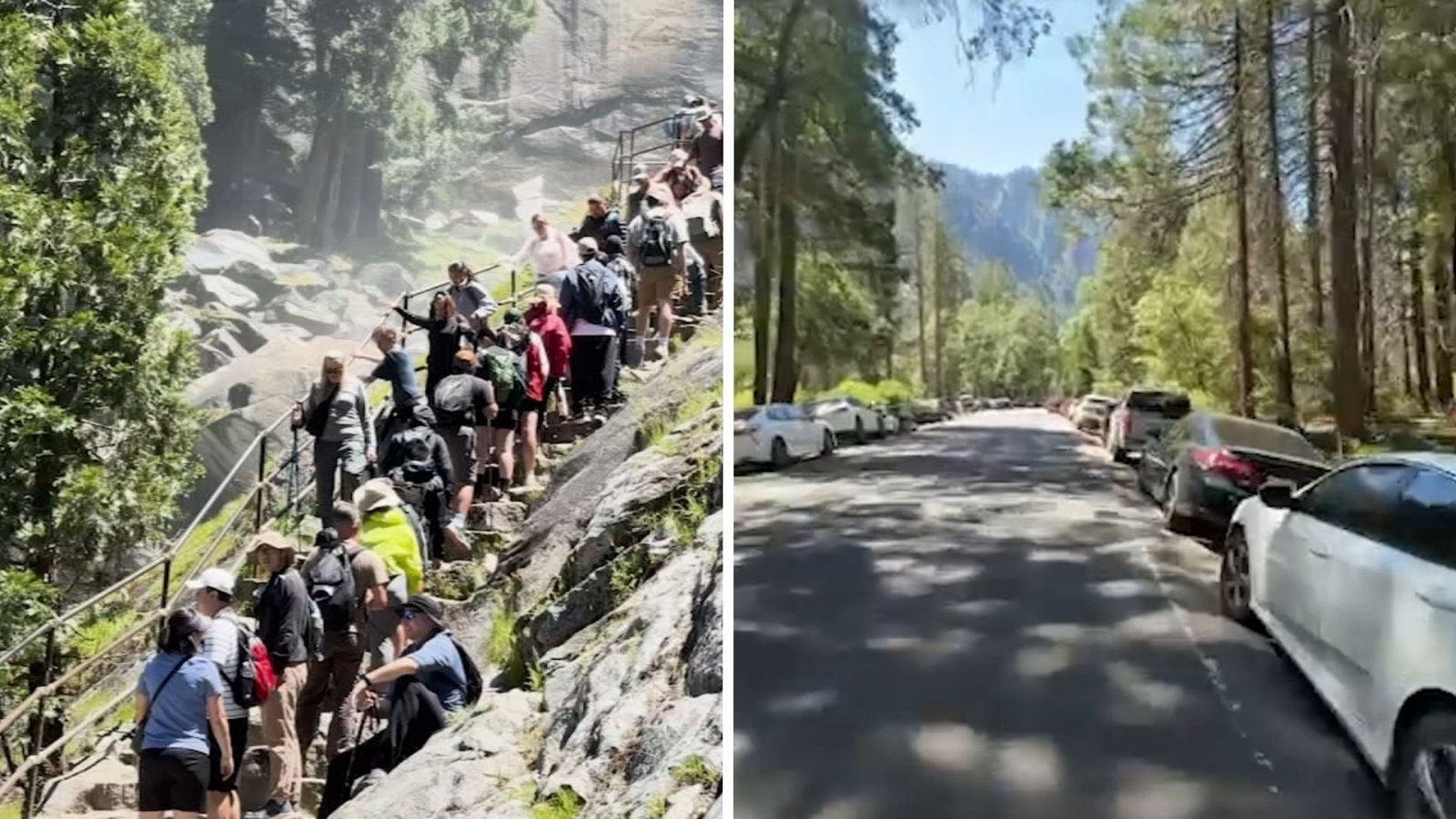 Yosemite National Park's reservation system ends, leading to 'chaos' in park over Memorial Day weekend