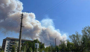 Forest fire burns near Chernobyl nuclear plant after drone crash