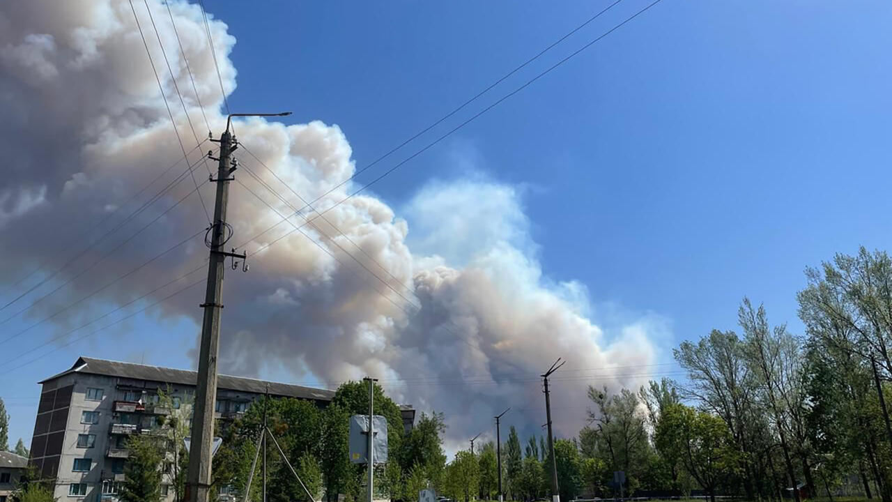 Forest fire burns near Chernobyl nuclear plant after drone crash