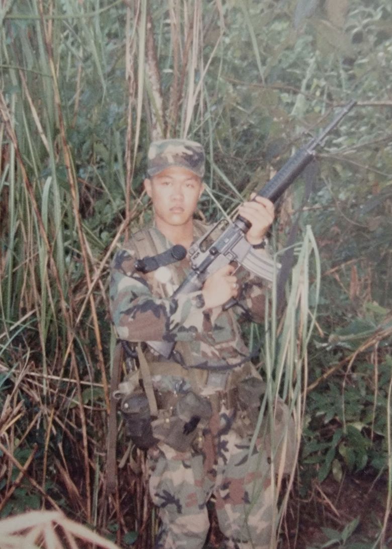 Park in December 1989, a day before being wounded during the US invasion of Panama.