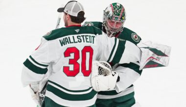 Wild turn to Filip Gustavsson in net for Game 2 vs. Avalanche after allowing 9 goals in Game 1