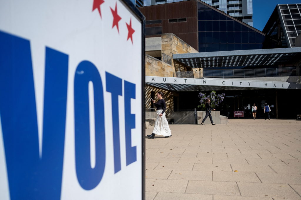 Texas primary election in Austin