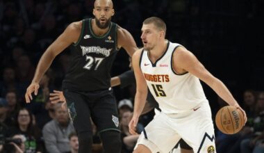 Nikola Jokić at center of another altercation in Nuggets-Timberwolves series