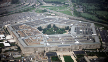 FILE PHOTO: Aerial view of the United States military headquarters, the Pentagon