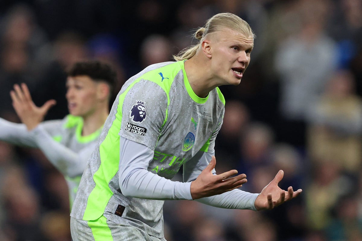 Everton v Man City LIVE: Haaland’s two-word response as visitors collapse to hand Arsenal advantage in Premier League title race