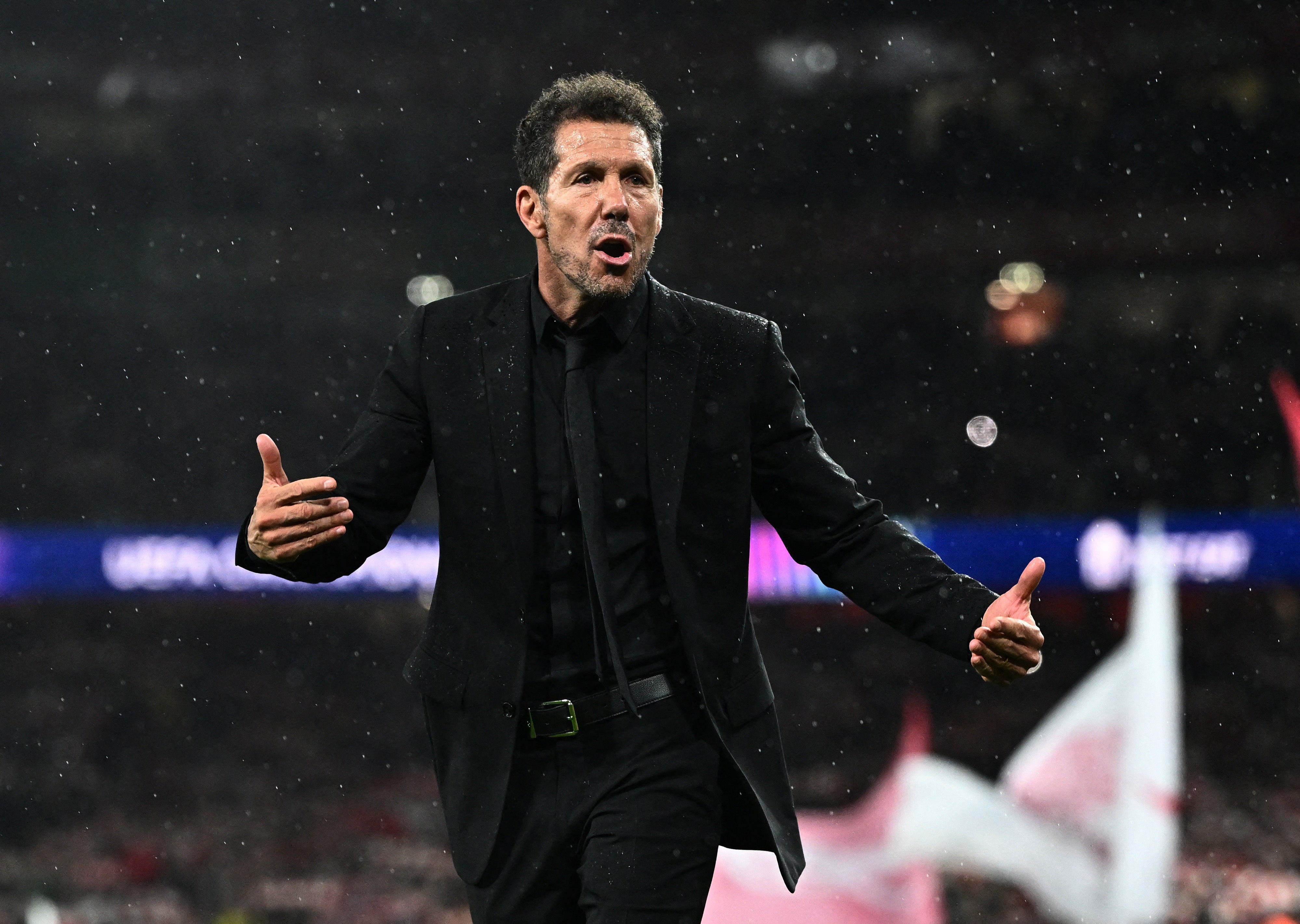 Atletico Madrid coach Diego Simeone pointed to Arsenal’s financial heft