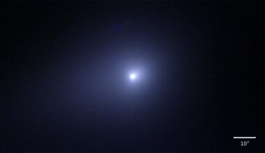 Interstellar comet 3I/ATLAS (C/2025 N1) captured by the Subaru Telescope on December 13th, 2025. Credit: NAOJ