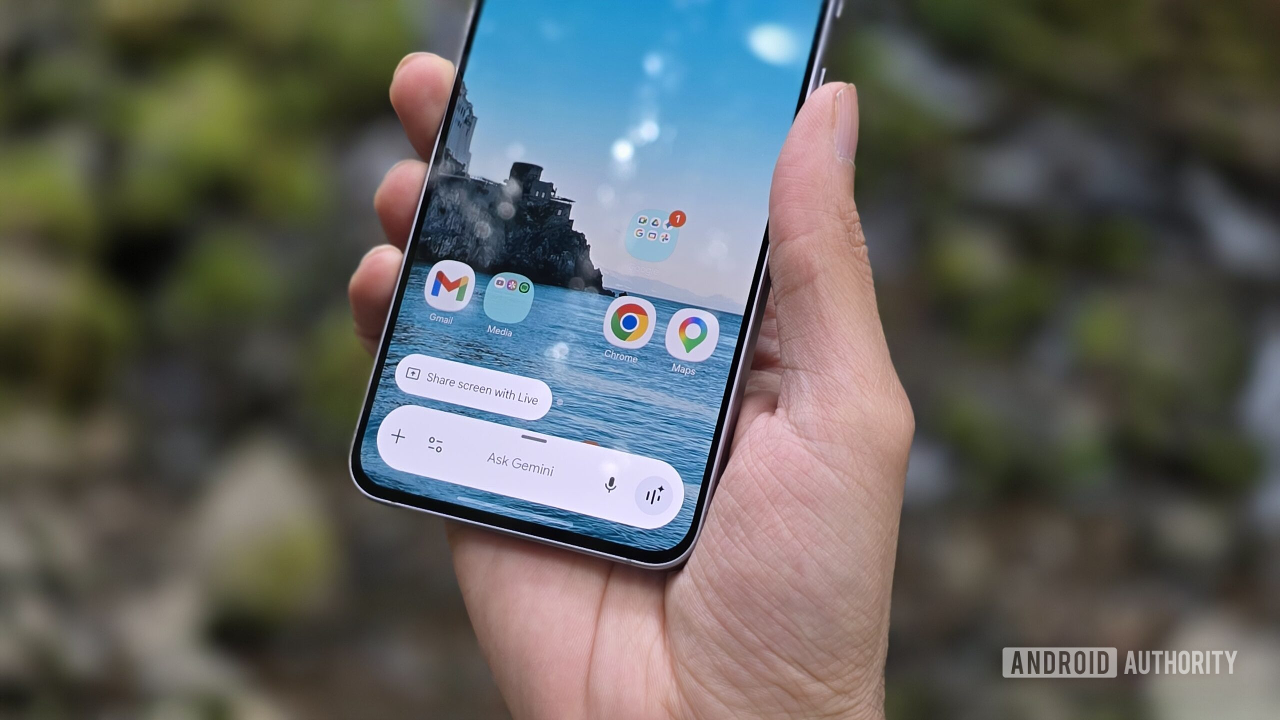 Samsung Galaxy A57 5G review image 5 Samsung Galaxy A57 review image showing Gemini's interface loaded up on the phone screen