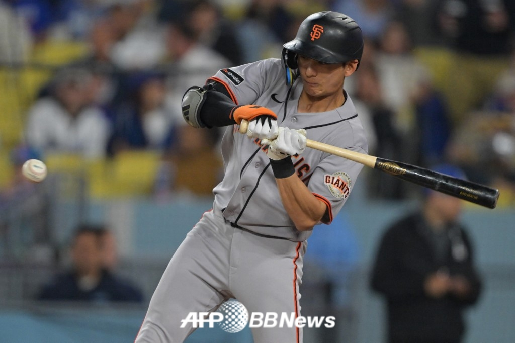 San Francisco Giants outfielder Lee Jung-hoo. /AFPBBNews=NEWS1